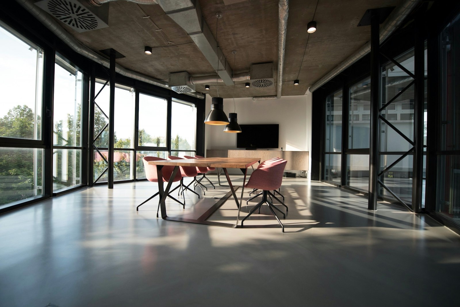An open office after the workday